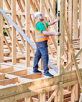 A contractor is designing and building his project